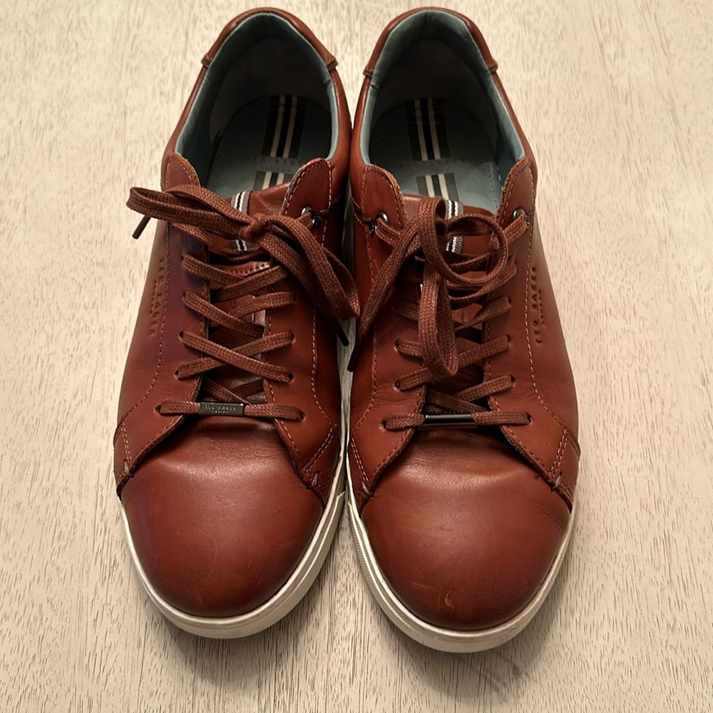 Ted Baker Brown Leather Sneakers